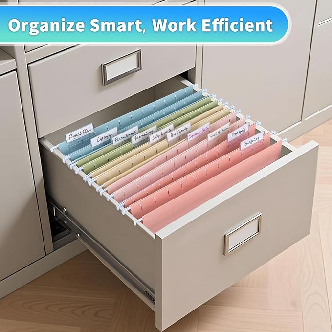 25-Pack Pastel Hanging File Folders, Letter Size - Image 5