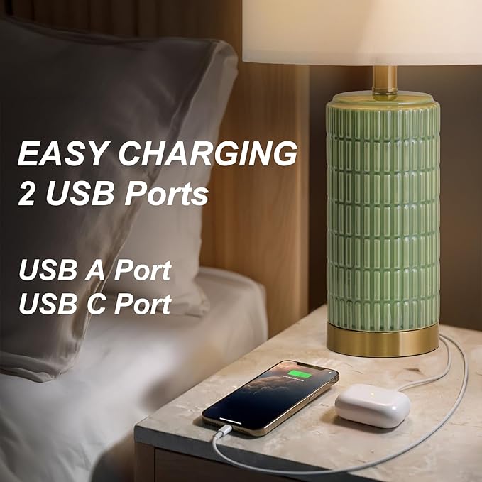 PoKat Bedside Table Lamps Set of 2 - Image 3