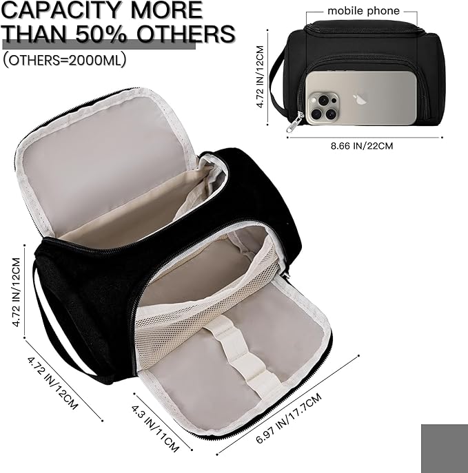Large Pencil Pouch,Pencil Case Aesthetic,Zipper Pencil Box For Girls Back To School Supplies Emergency Bag Makeup Bag (Black)-DeskLoop Office