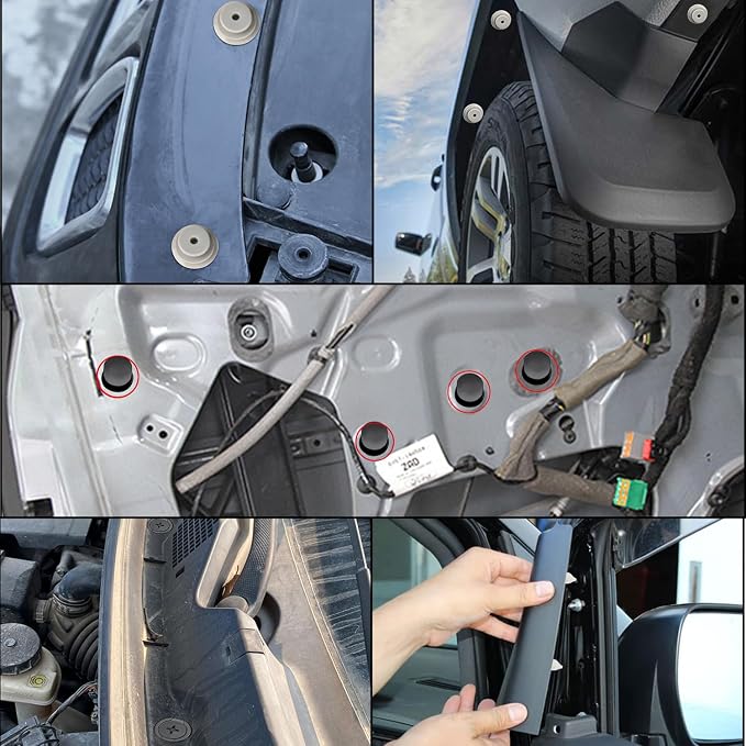 GOOACC 130PCS Body Interior and Exterior Retainer Fastener Clip Rocker Moulding - Image 6