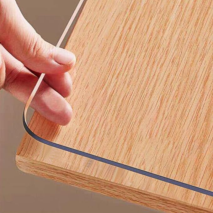 OstepDecor Clear Table Cover Protector 22 x 40 Inch, 1.5mm Thick Plastic Table by OstepDecor