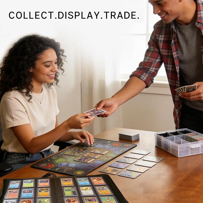 Foluck 9 Pocket Top Loader Binder Trading Card Binder Holds 252 Toploaders | - Image 6