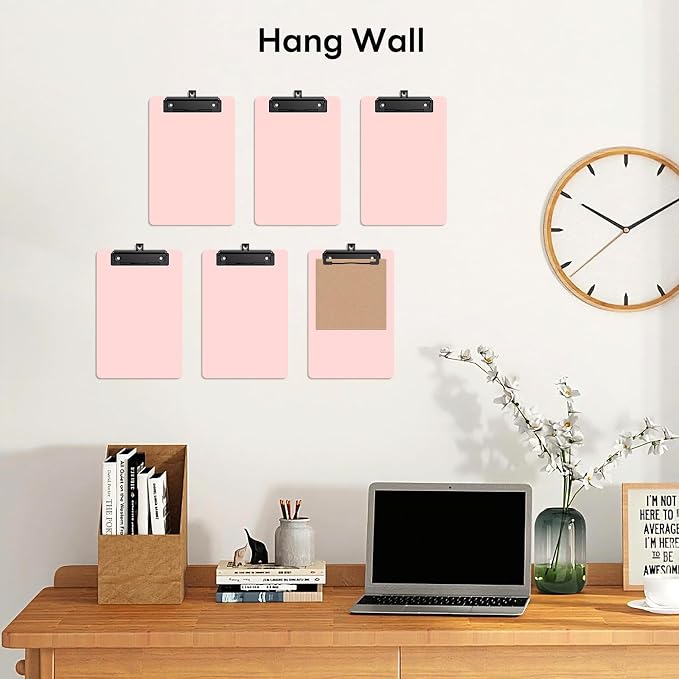 6 Pack Colorful Small Clipboard, A5 Mini Clip Board | Black Clip, 9 x 6" - Image 6