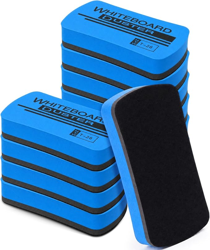 Outus 12 Pcs White Board Erasers Bulk Magnetic Dry Erase Erasers Assorted Color by Outus