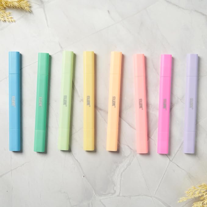 BLIEVE Bible Highlighters No Bleed Through, Pastel Colors, Dual Tip, 8 Pack | - Image 9