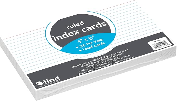 C-Line 5” x 8” Index Cards - Image 3