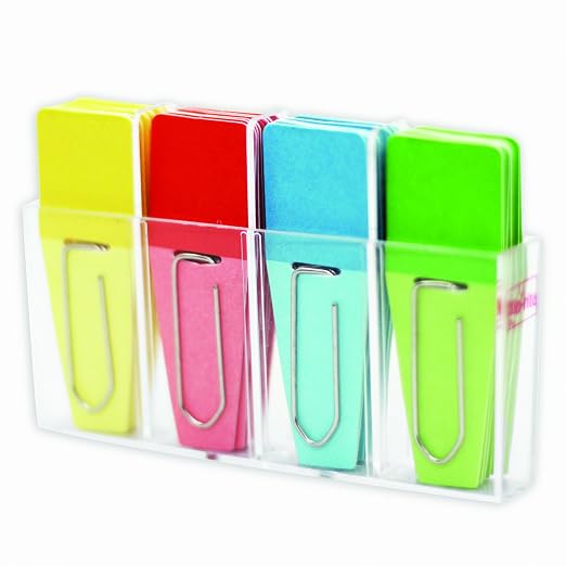 Clip-Rite;, Inc. Solid Clip-Flags Office Supplies Solid Red Blue, 2.9 x 4.2 by Unknown