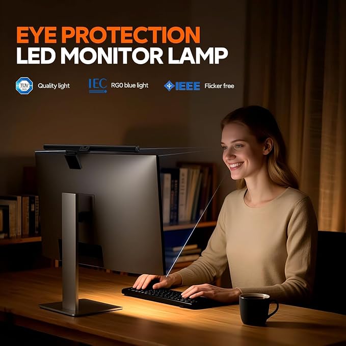 LYMAX Computer Monitor Light Bar, USB Computer Lamp Dimmable Screen Light Bar - Image 5