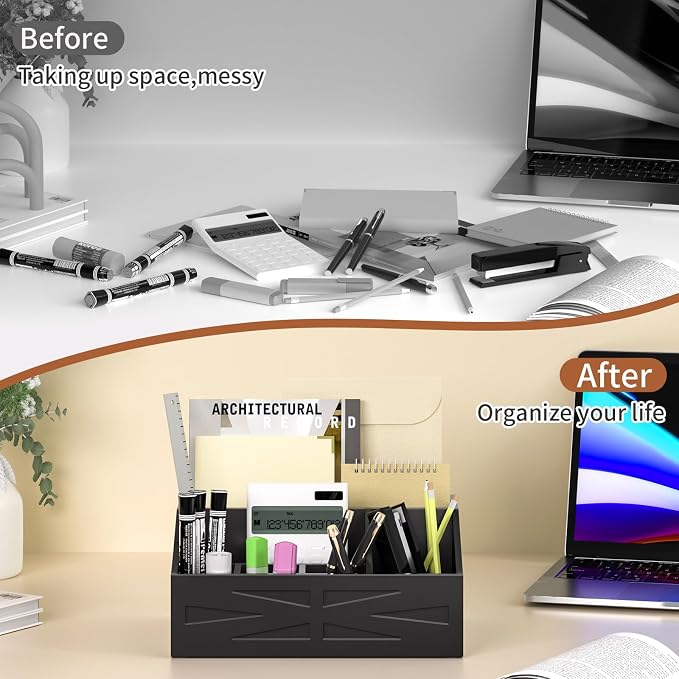 Large Mail Organizer Countertop, Farmhouse Desk and Kitchen Countertop Storage - Image 5
