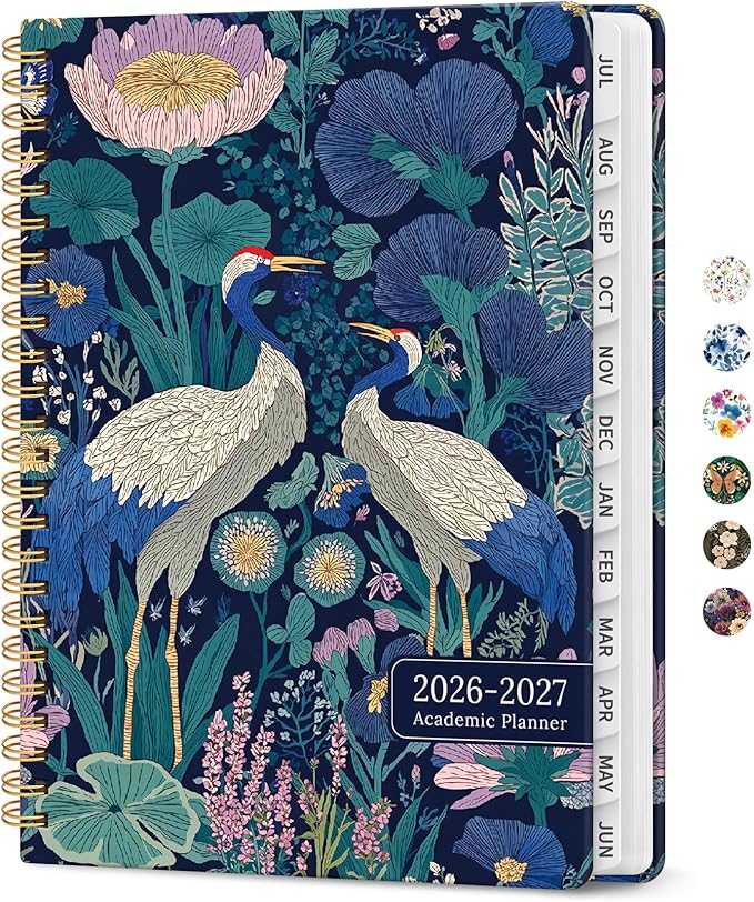 Planner 2026-2027, Academic Year Monthly and Weekly Calendar Planner, Jul 2026 by Taja