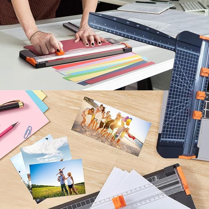 A4 Paper Cutter Paper Trimmer Portable Paper Slicer, 12 Inch Titanium - Image 6