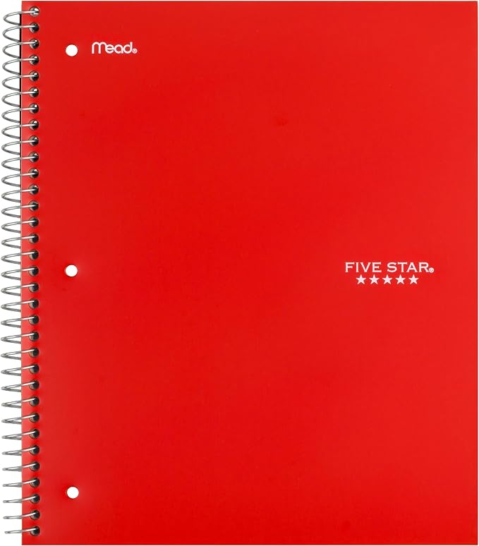 Five Star Spiral Notebook + Study App, 3 Subject, Wide Ruled Paper, 10-1/2" x 8" - Image 9