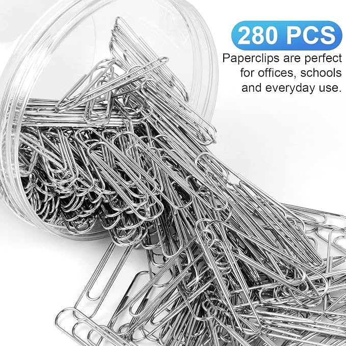 280 Pcs Large Paper Clips, 2 Inch Jumbo Paper Clips, Stainless Steel Large - Image 4