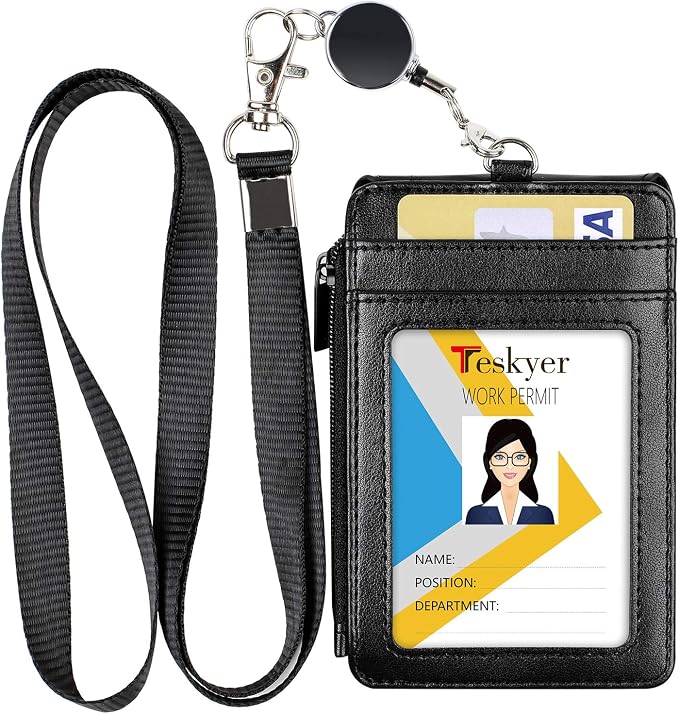 Teskyer Leather Badge Holder by TESKYER