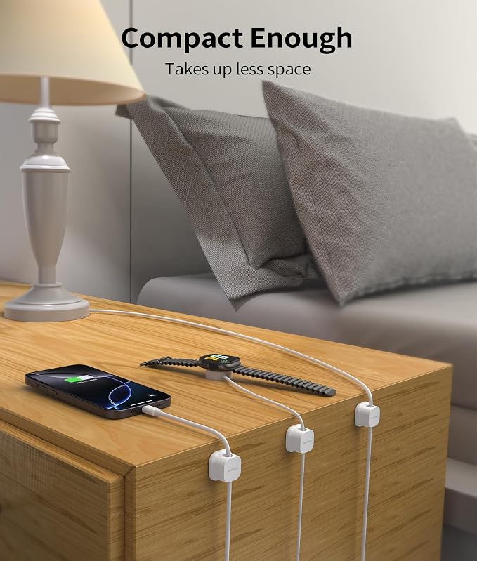 9 Pack Magnetic Cable Clips Cord Holder, Desk Cable Management Accessories - Image 2