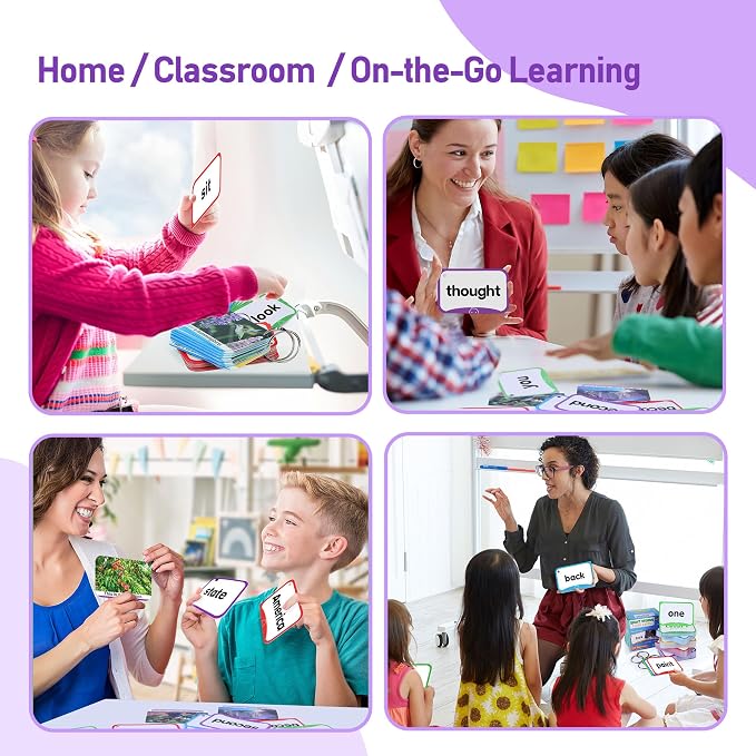 BenBen Sight Words Flash Cards, 350 Dolch & Fry High Frequency Site Words and - Image 7