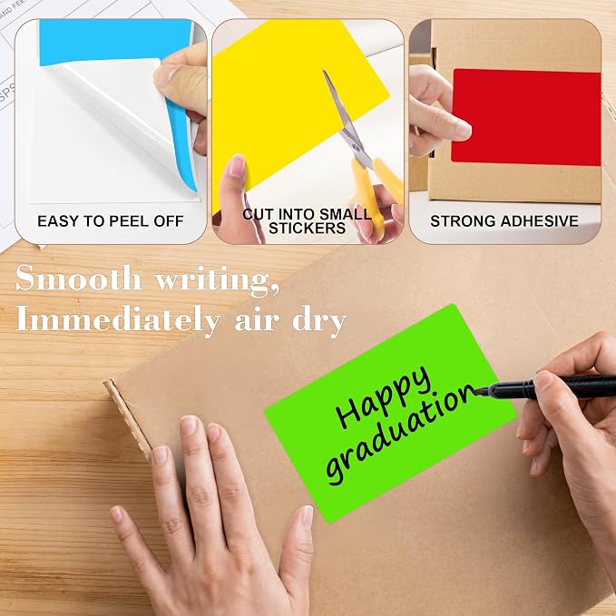 PARLAIM 5 x 3 inch Colored Inventory Stickers - Image 3