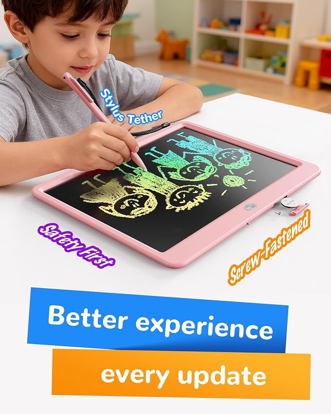 KOKODI LCD Writing Tablet, 12 Inch Colorful Toddler Doodle Board Drawing Tablet - Image 3