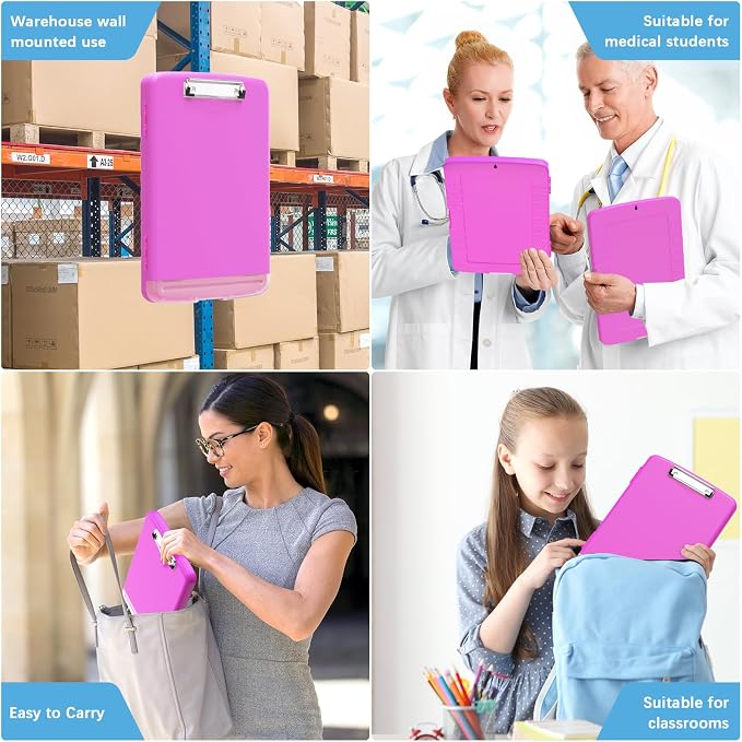 Hongri Clipboard with Storage with Pen Holder, Folder Nursing Clip Board 8.5 x - Image 7