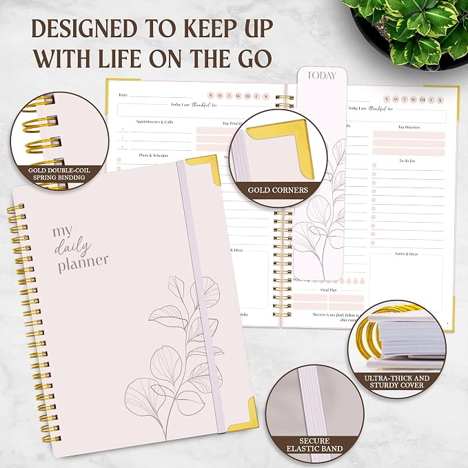 Decorably 120 Pages My to Do Planner Undated Notebook - Image 4
