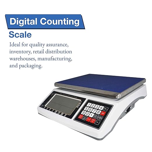 Industrial Counting Scale Digital Scale for Parts and Coins kg/g/lb Electronic Gram Scale Inventory Counting Scale Industrial Parts Coins Piece Counting Scale (30kg/66lb, 1g)-DeskLoop Office
