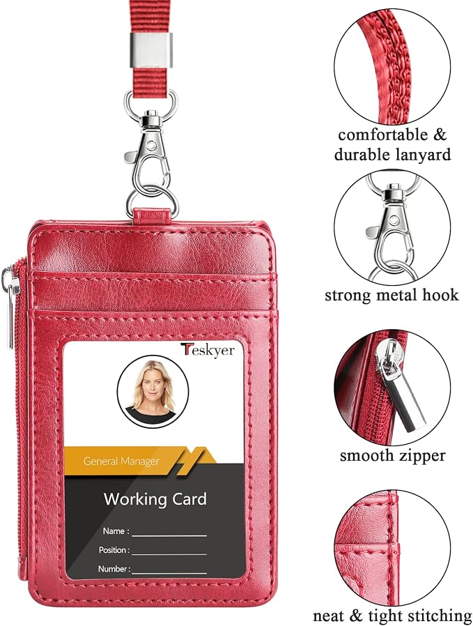 Teskyer Leather ID Badge Holder - Image 3