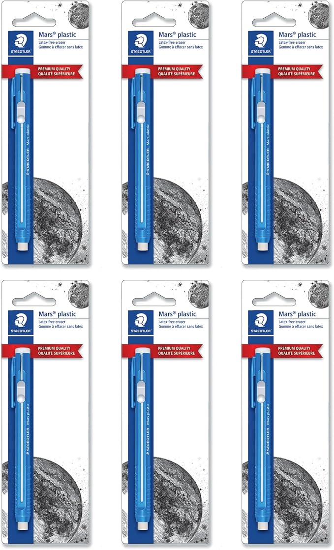 STAEDTLER 6-Pack Mars Plastic Eraser Pen by Staedtler