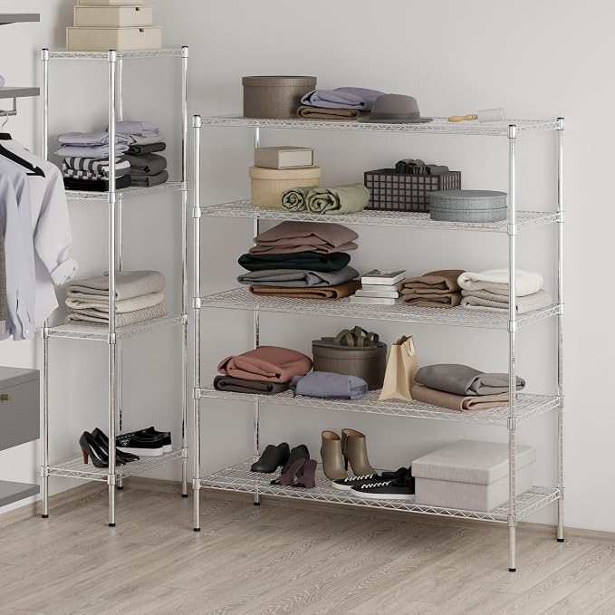 Regal Altair 21" Deep x 54" Wide x 64" Height Wire Shelving Kit | 5-Tier | NSF - Image 7