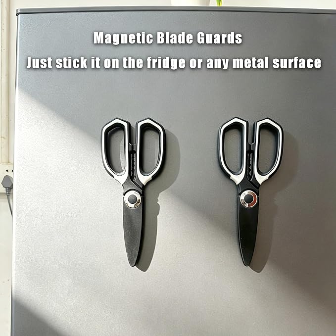 OMDAR 3-Pack Titanium Coated Kitchen Scissors – Rust-Resistant, Includes - Image 6
