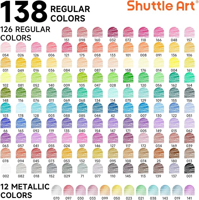 Shuttle Art 138 Colored Pencils - Image 3