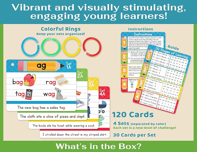 Bright Seed Phonics Flash Cards - Image 3