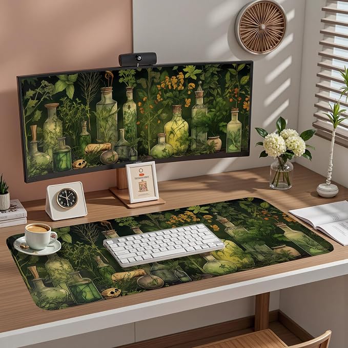 Green Enchanted Apothecary Desk Mat - Image 3