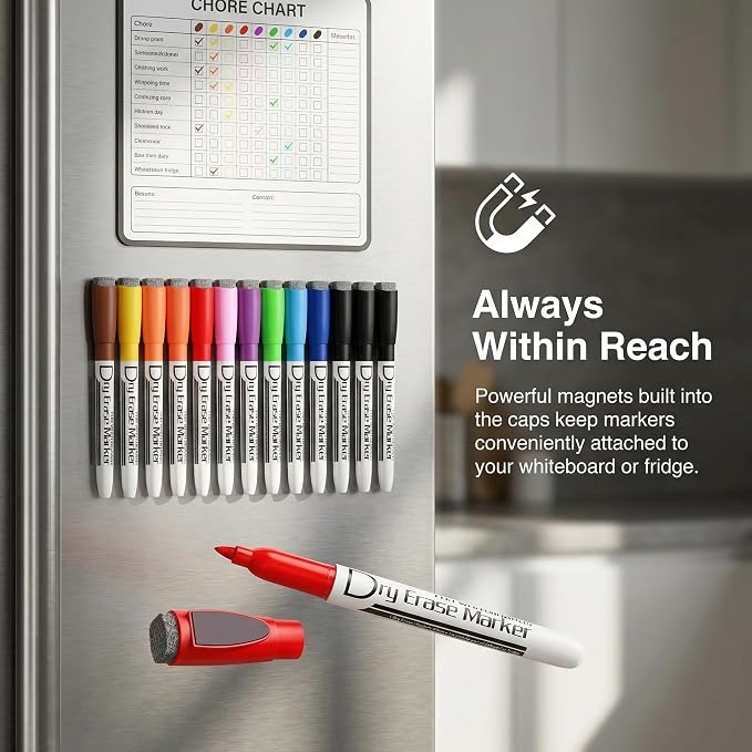 Volcanics Magnetic Dry Wipe Pens Dry Erase Markers - Image 3