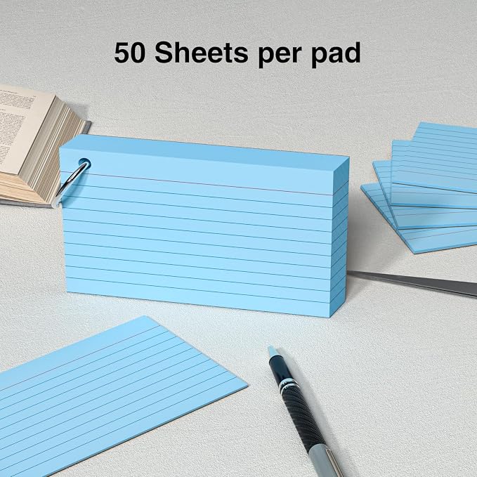 250 Count Blue Index Cards 3x5 Inch - Image 4
