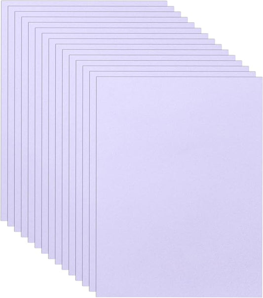 Guakicae 40 Sheets Light Purple Cardstock 8.5 x 11 Printer Paper, 75lb by Guakicae