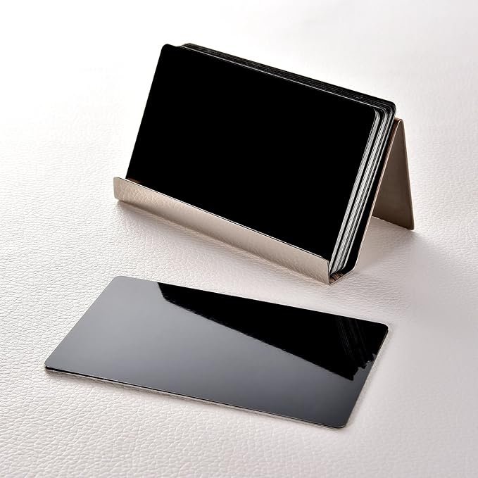 Maxdot 2 Pack Stainless Steel Business Cards Holders Desktop Credit Name Card - Image 4