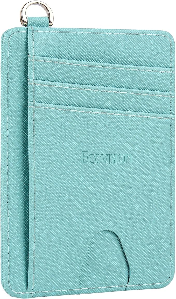 Slim Minimalist Front Pocket Wallet, RFID Blocking Credit Card Holder Wallet by Ecovision