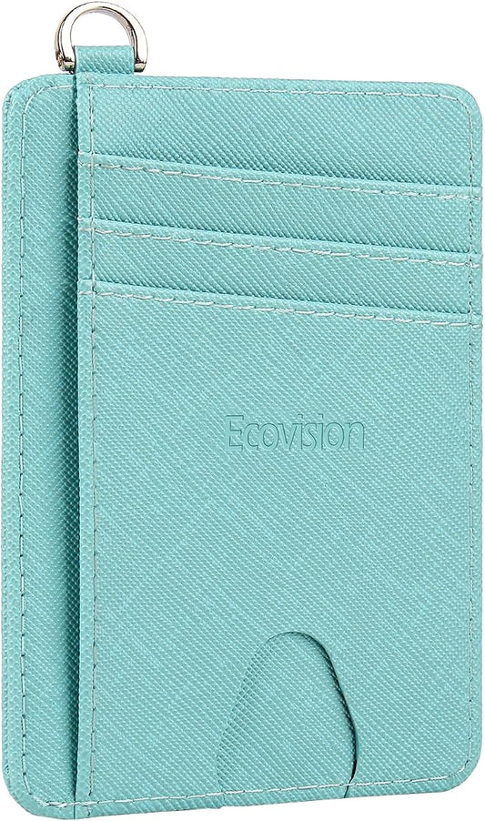 Slim Minimalist Front Pocket Wallet, RFID Blocking Credit Card Holder Wallet by Ecovision