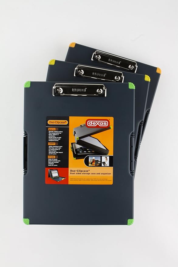Dexas Duo Clipcase, Double Sided Clipboard Design, Portable Clipboards 13”x10” - Image 2