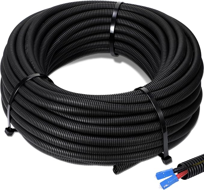 Sasylvia 2" x 30 ft Split Wire Loom Tubing Automotive Wire Loom Assortment by Sasylvia