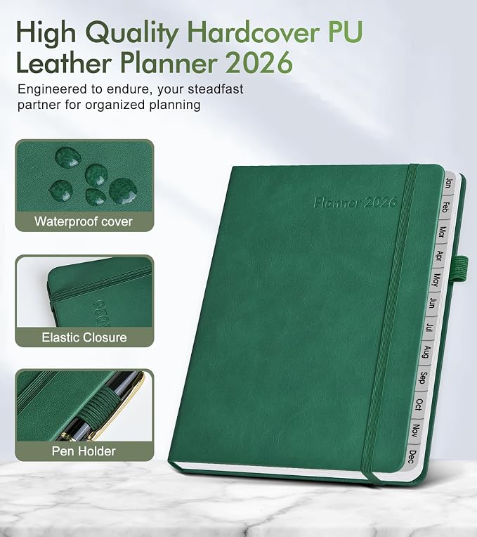 2026 Weekly & Monthly Planner, 12 Months Hardcover Planner from January 2026 - Image 4
