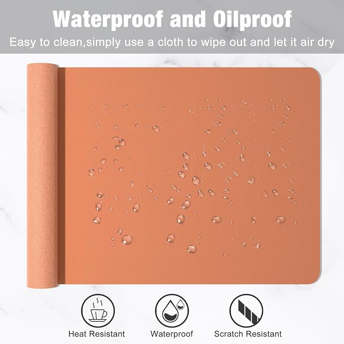 Hsurbtra Desk Pad, XL Extended Mouse Pad, Waterproof Desktop Blotter Protector - Image 5