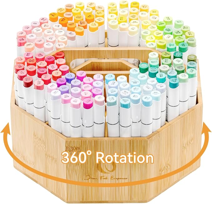 Ohuhu Rotating Marker Organizer by Ohuhu