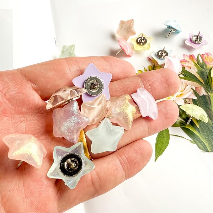 25 Pcs Star Push Pins, Thumb Tacks - Image 4