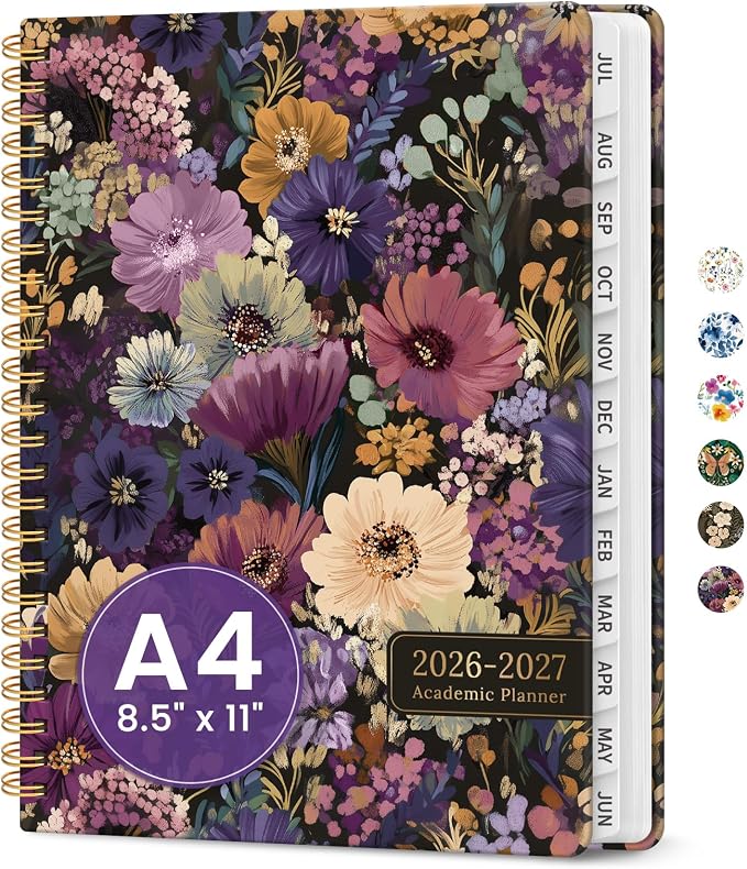 Planner 2026-2027, Academic Year Monthly and Weekly Calendar Planner, Jul 2026 by Taja
