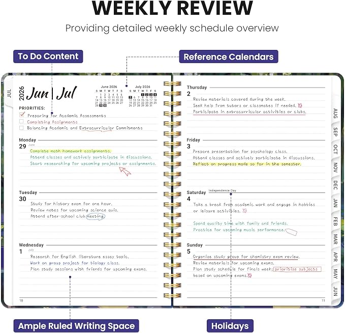 Planner 2026-2027, Monthly and Weekly Academic Planner July 2026 - Image 3