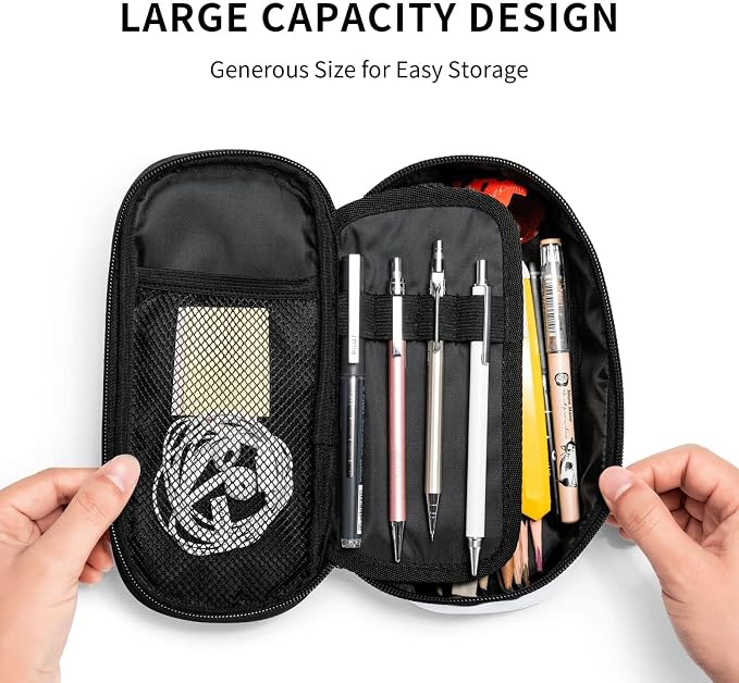 Softball Ball Pencil Case Big Capacity Storage Pencil Pouch Stationery Bags - Image 5
