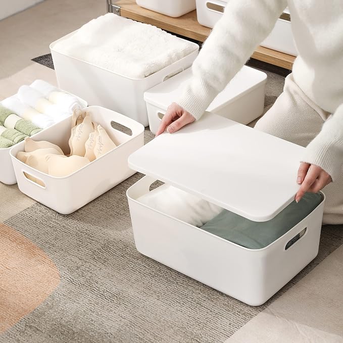 Yishyfier Plastic Storage Baskets Bins Boxes - Image 3