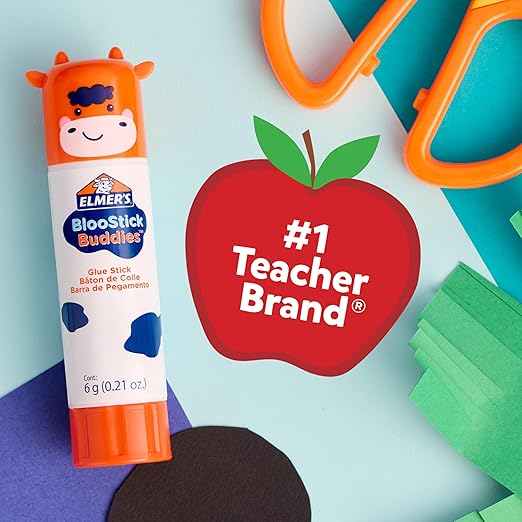 Elmer's Glue Stick Variety Pack, Featuring BlooStick Buddies, Disappearing Purple, and Scented Glue Sticks, Assorted, 30 Count-DeskLoop Office