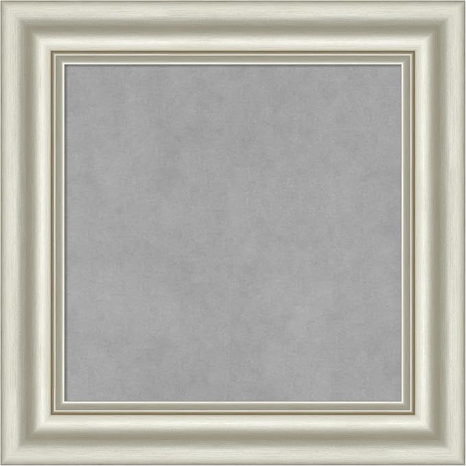 Amanti Art Silver Framed Magnetic Board 22x22 Small Vision Board by AmantiArt